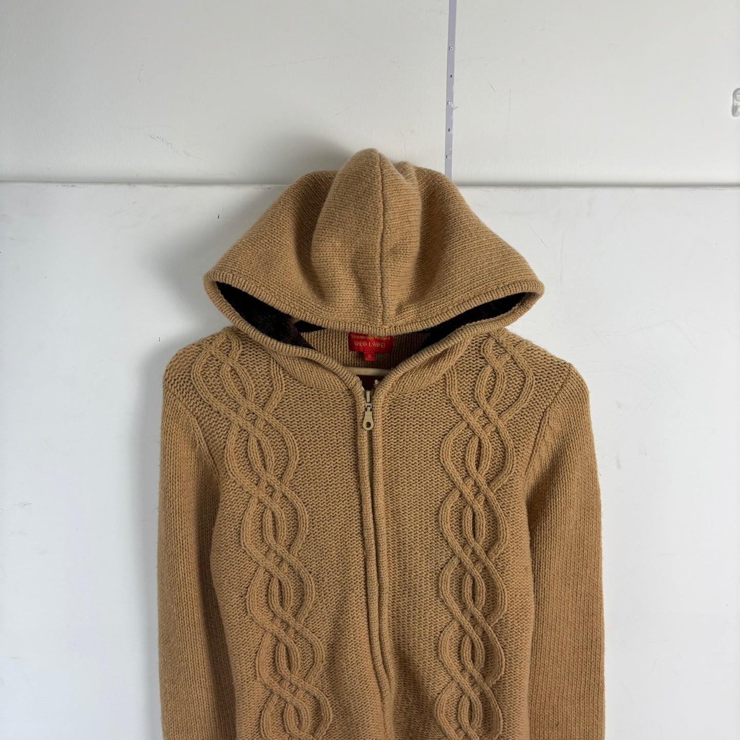 Vivienne Westwood Cable Knit Teddy Hoodie [S]