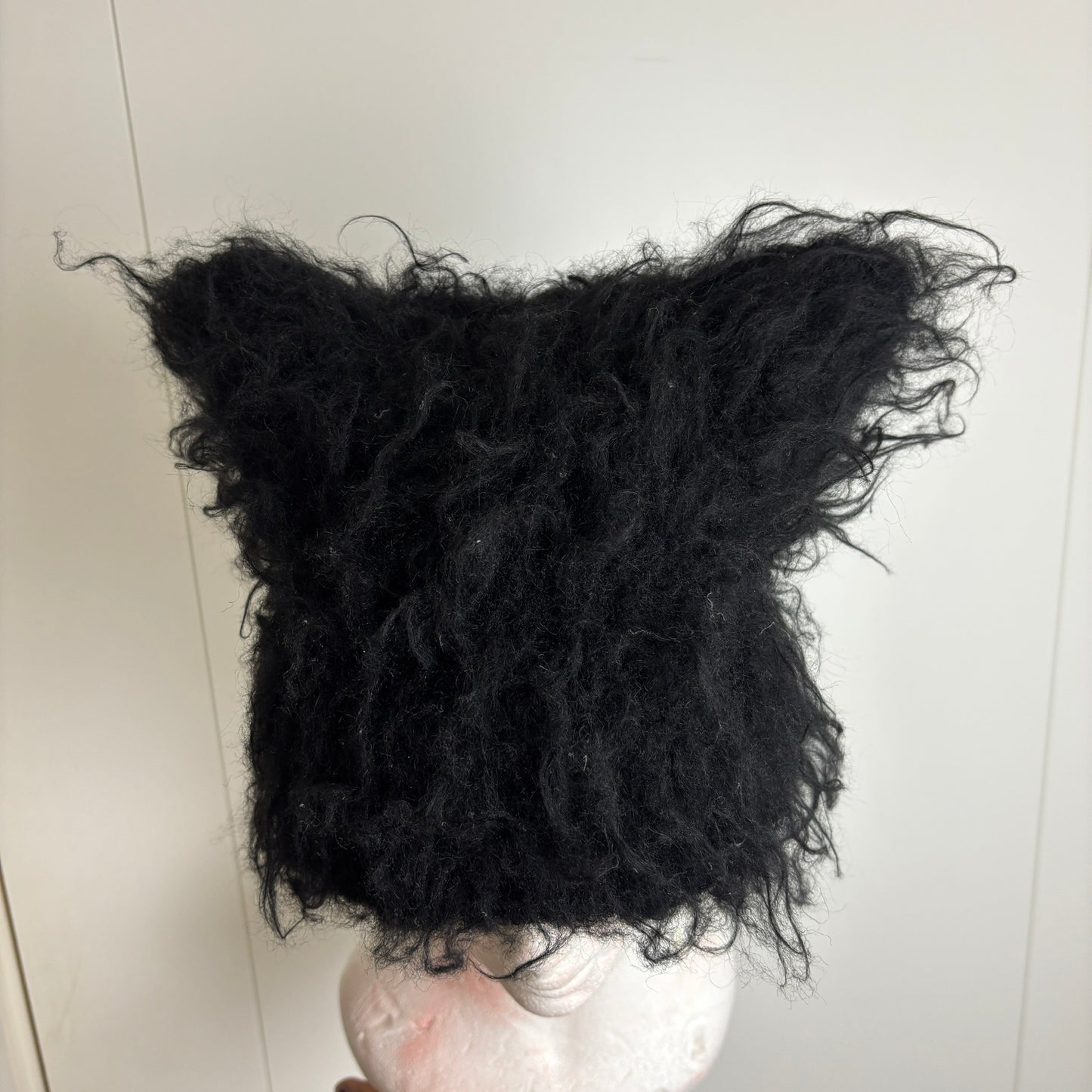 Lad Musician Wool Cat Ear Beanie. Mohair
