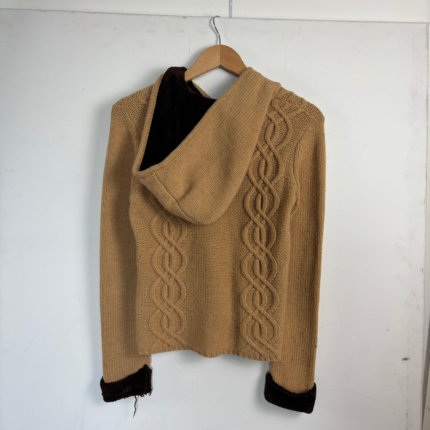 Vivienne Westwood Cable Knit Teddy Hoodie [S]