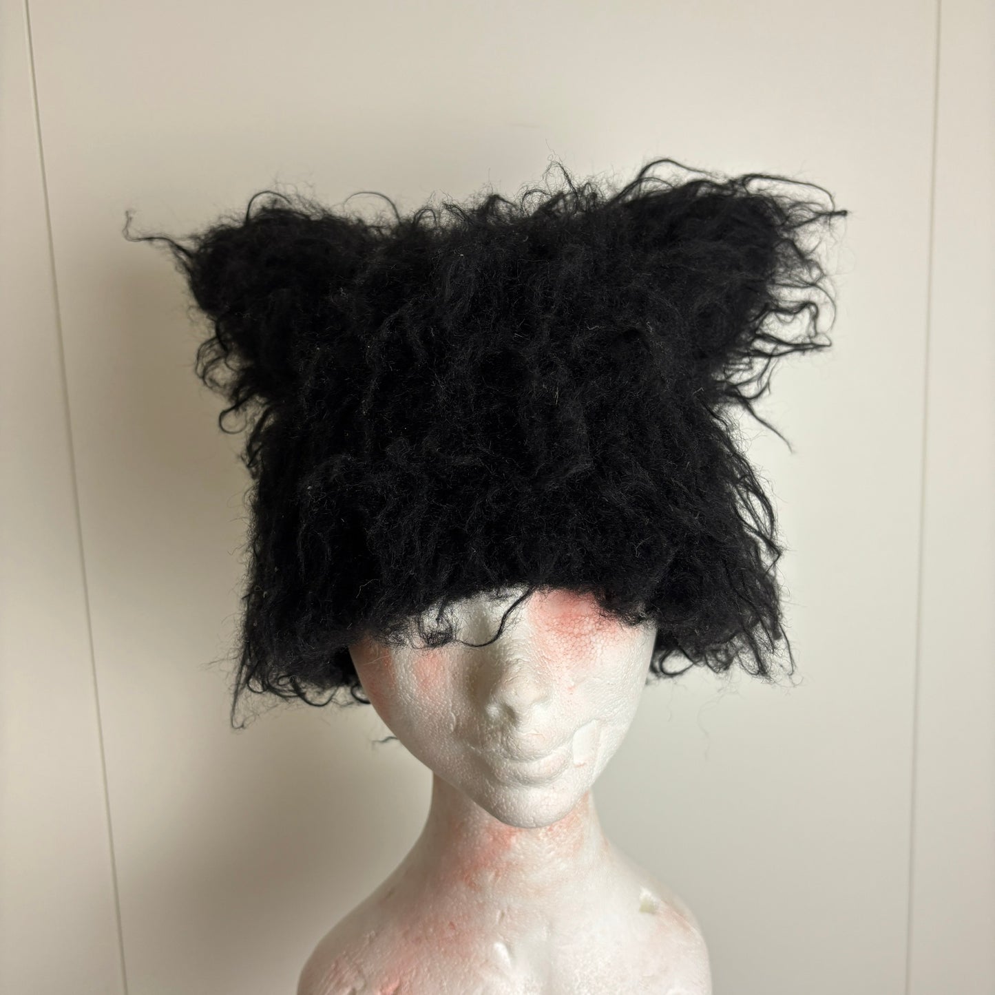Lad Musician Wool Cat Ear Beanie. Mohair