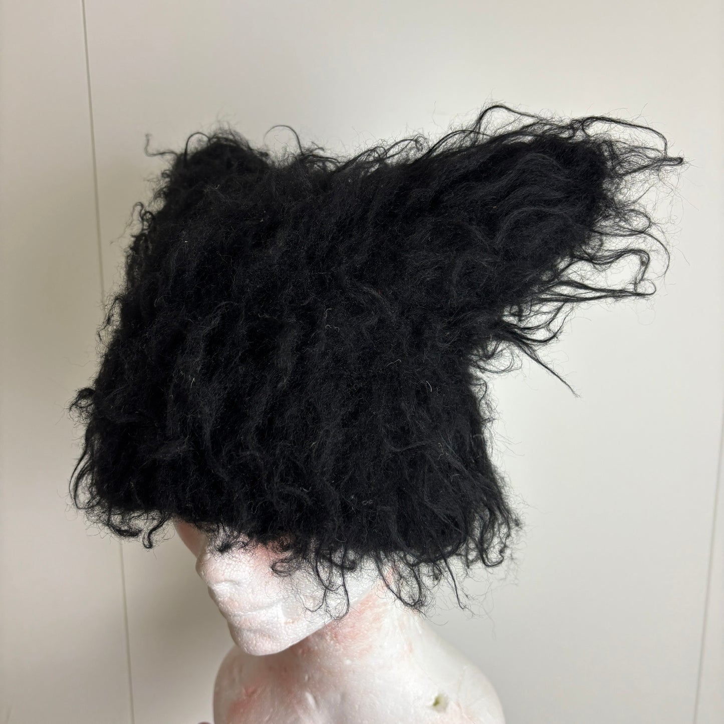 Lad Musician Wool Cat Ear Beanie. Mohair